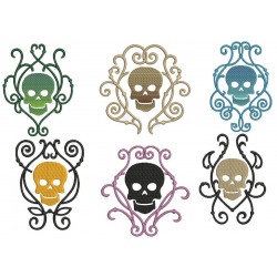 Stickserie - Decorative Skulls